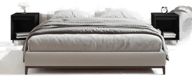 Vidaxl Nattbord 2 stk svart 40x35 cm