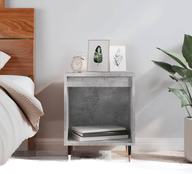 Vidaxl Nattbord betonggrå 40x35 cm