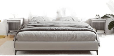 Vidaxl Nattbord 2 stk grå 40x35 cm