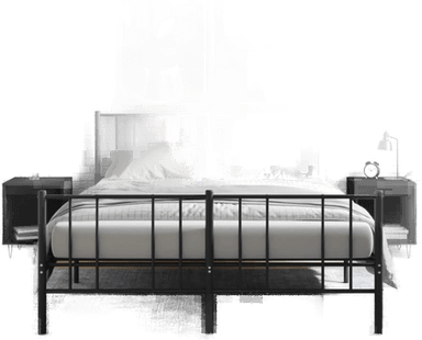 Vidaxl Nattbord 2 stk svart 40x35 cm