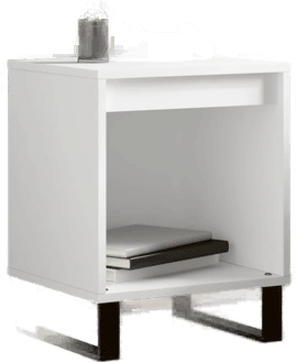 Vidaxl Nattbord hvit 40x35 cm