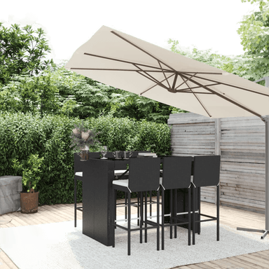 Vidaxl Hagebarsett 7 deler svart