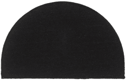 Vidaxl Dørmatte halvrund 50x80 cm