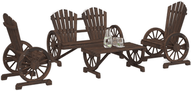 Vidaxl Hagesofagruppe 4 deler