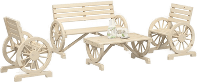 Vidaxl Hagesofagruppe 4 deler