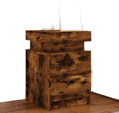 Vidaxl Nattbord med LED 35x39x55 cm