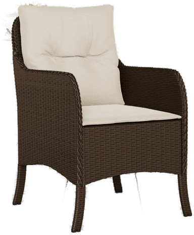 Vidaxl Hagestoler med puter 2 stk