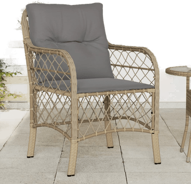 Vidaxl Hagestoler med puter 2 stk