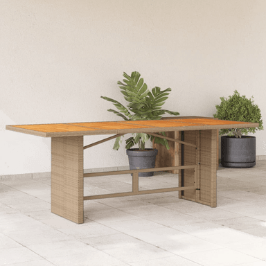 Vidaxl Hagebord akasietre 190x80 cm