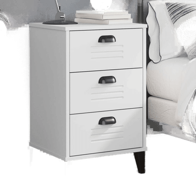 Vidaxl Nattbord VIKEN hvit