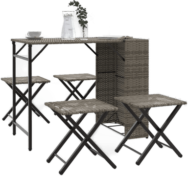 Vidaxl Hagespisegruppe 5 deler