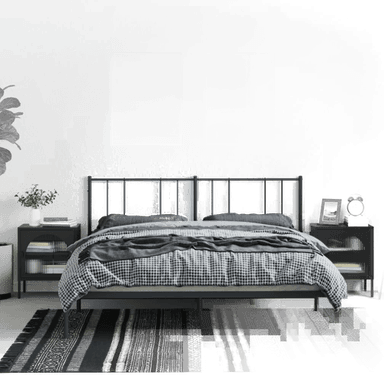 Vidaxl Nattbord 50x35x60 cm svart