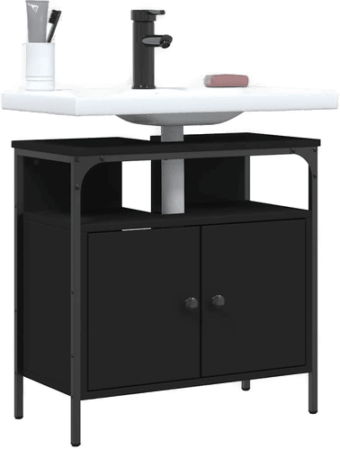 Vidaxl Servantskap svart 60x30 cm