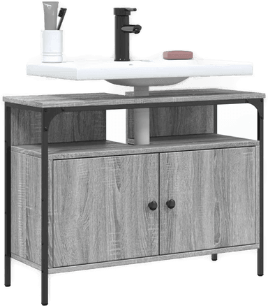 Vidaxl Servantskap grå sonoma 80x30 cm