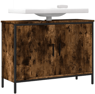 Vidaxl Servantskap røkt eik 80x30 cm