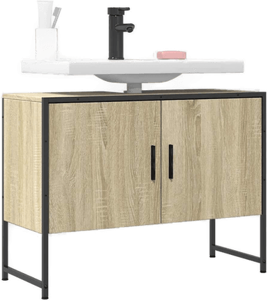 Vidaxl Servantskap sonoma eik 80x33 cm