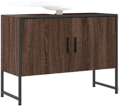 Vidaxl Servantskap brun eik 80x33 cm