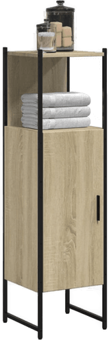 Vidaxl Baderomsskap sonoma eik 33x33x120,5 cm