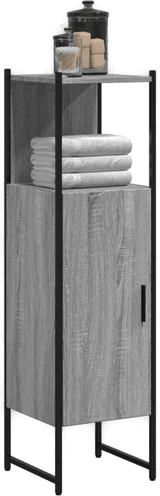 Vidaxl Baderomsskap grå sonoma 33x33x120,5 cm