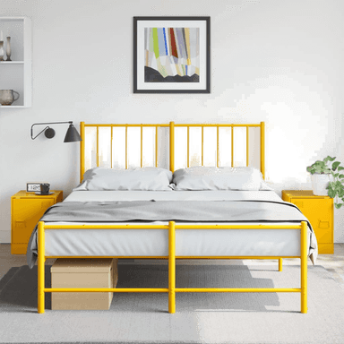 Vidaxl Nattbord 2 stk sennepsgul 34,5x39 cm