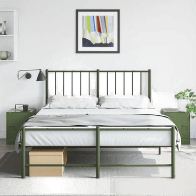 Vidaxl Nattbord 2 stk olivengrønn