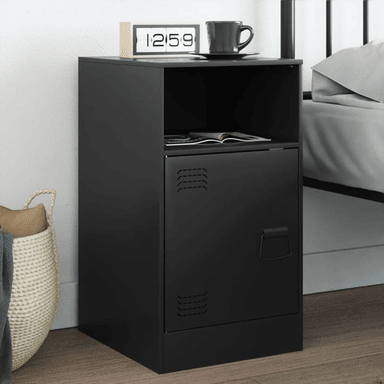 Vidaxl Nattbord svart 34,5x39x62 cm