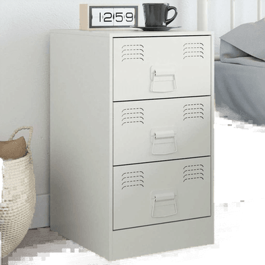 Vidaxl Nattbord hvit 34,5x39x62 cm