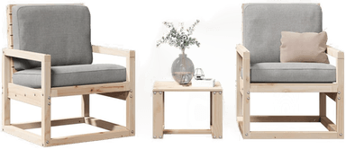 Vidaxl Hagesofagruppe 3 deler