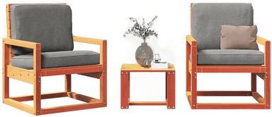 Vidaxl Hagesofagruppe 3 deler