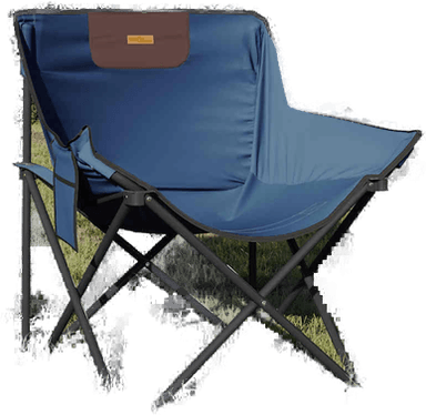 Vidaxl Campingstoler 2 stk blå