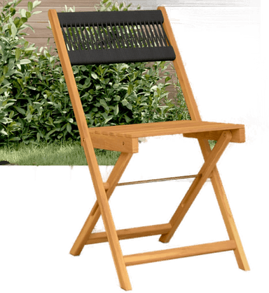 Vidaxl Bistrostoler 2 stk svart