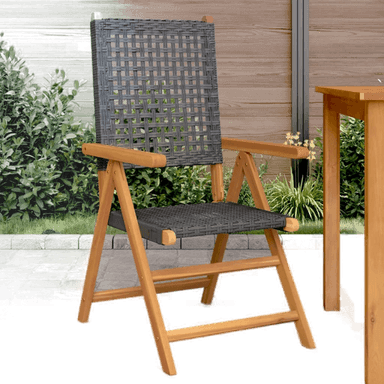 Vidaxl Hagestoler 2 stk svart