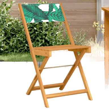 Vidaxl Bistrostoler 2 stk bladmønster