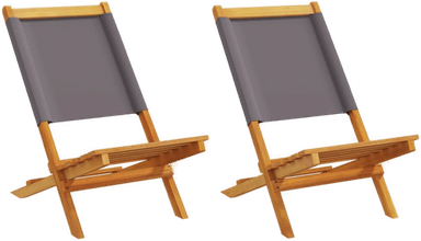 Vidaxl Hagestoler 2 stk antrasitt