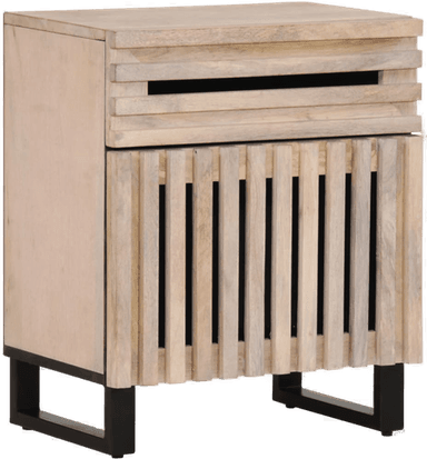 Vidaxl Nattbord hvit 50x34x60 cm