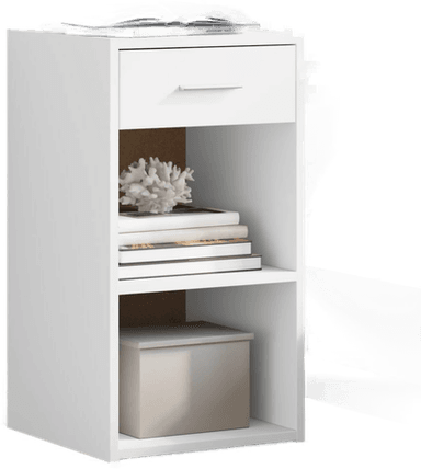 Vidaxl Nattbord 2 stk hvit 35x34x65 cm