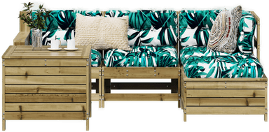 Vidaxl Hagesofagruppe 5 deler