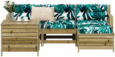 Vidaxl Hagesofagruppe 5 deler