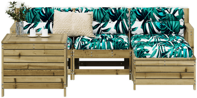 Vidaxl Hagesofagruppe 5 deler