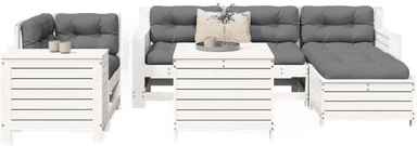Vidaxl Hagesofasett 7 deler