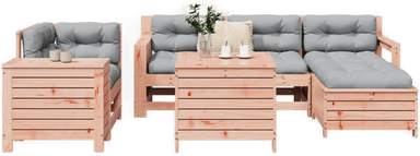 Vidaxl Hagesofasett 7 deler