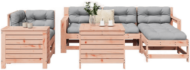 Vidaxl Hagesofasett 7 deler
