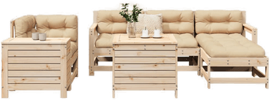 Vidaxl Hagesofasett 7 deler