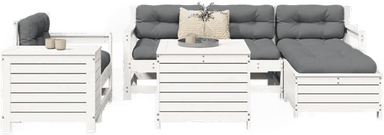Vidaxl Hagesofasett 7 deler