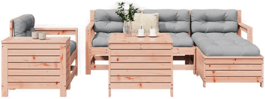 Vidaxl Hagesofasett 7 deler