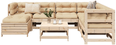 Vidaxl Hagesofasett 8 deler