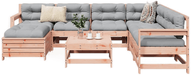 Vidaxl Hagesofasett 8 deler