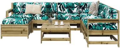 Vidaxl Hagesofasett 8 deler