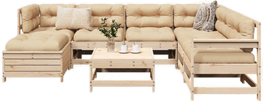 Vidaxl Hagesofasett 8 deler