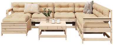 Vidaxl Hagesofasett 8 deler